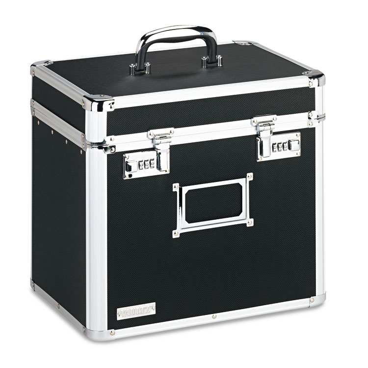 Picture of Locking Security Storage Box, Letter, 13 1/2w x 10 1/2d x 13 1/4h, Black