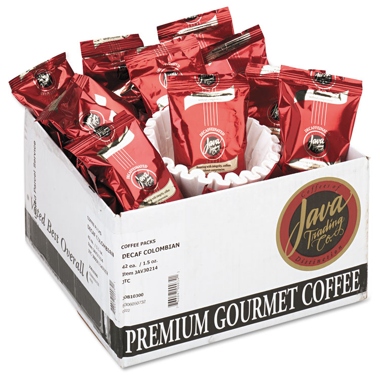 Picture of Coffee Portion Packs, 1.5oz Packs, Colombian Decaf, 42/Carton