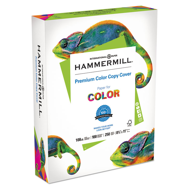 Premium Color Copy Cover, 100 Bright, 100lb, 8.5 x 11, 250 Sheets/Pack, 6 Packs/Carton