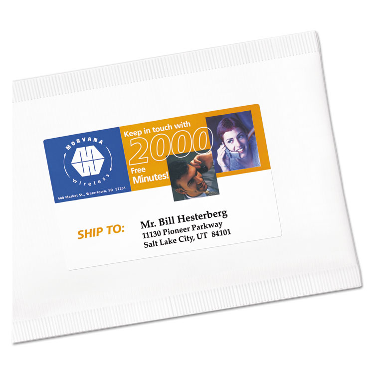 Brother Die-Cut Shipping Labels 2.4 x 3.9 White 300/Roll