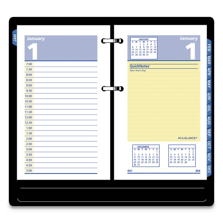 QuickNotes Desk Calendar Refill, 3 1/2 x 6, 2020