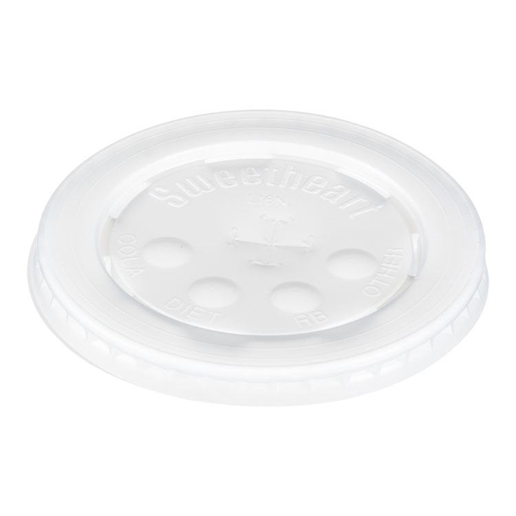 Picture of Polystyrene Cold Cup Lids, 16-22oz Cups, Translucent, 125/pack, 16 Packs/carton