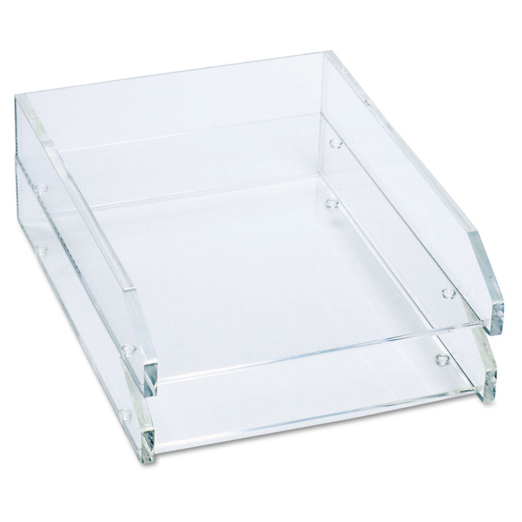 Picture of Double Letter Tray, Two Tier, Acrylic, Clear