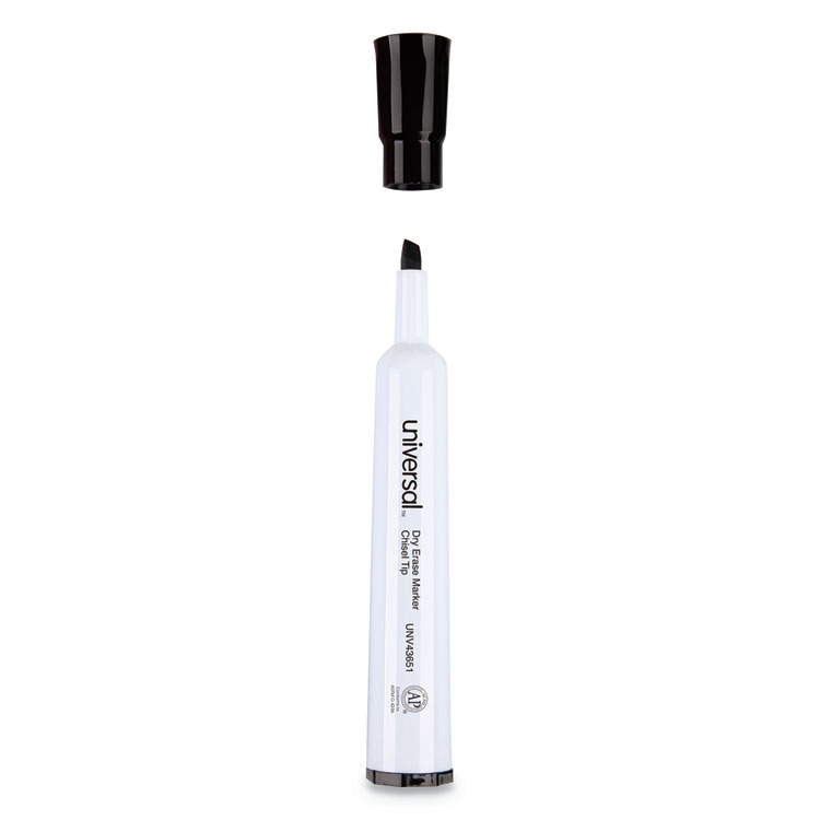 80001 Expo Low Odor Dry Erase Whiteboard Marker, Chisel Tip, Black, Pack of  24