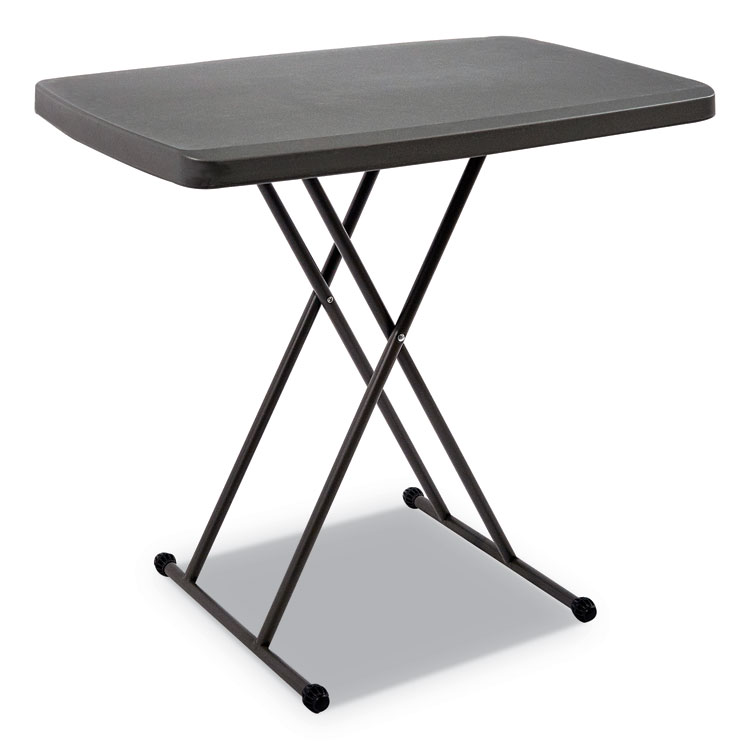 Picture of Indestructables Too 1200 Series Resin Personal Folding Table, 30 X 20, Charcoal