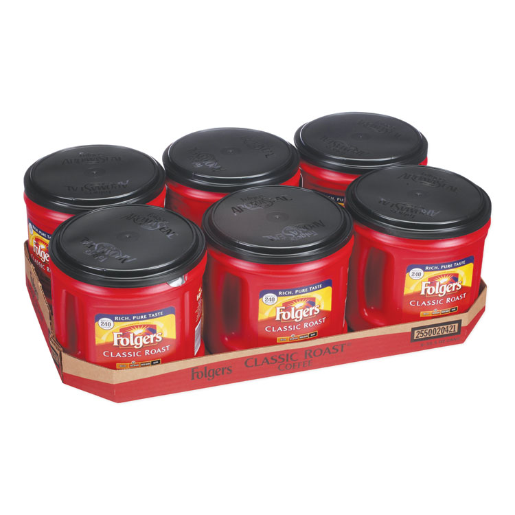 Picture of Coffee, Classic Roast, Ground, 30.5 Oz Canister, 6/carton