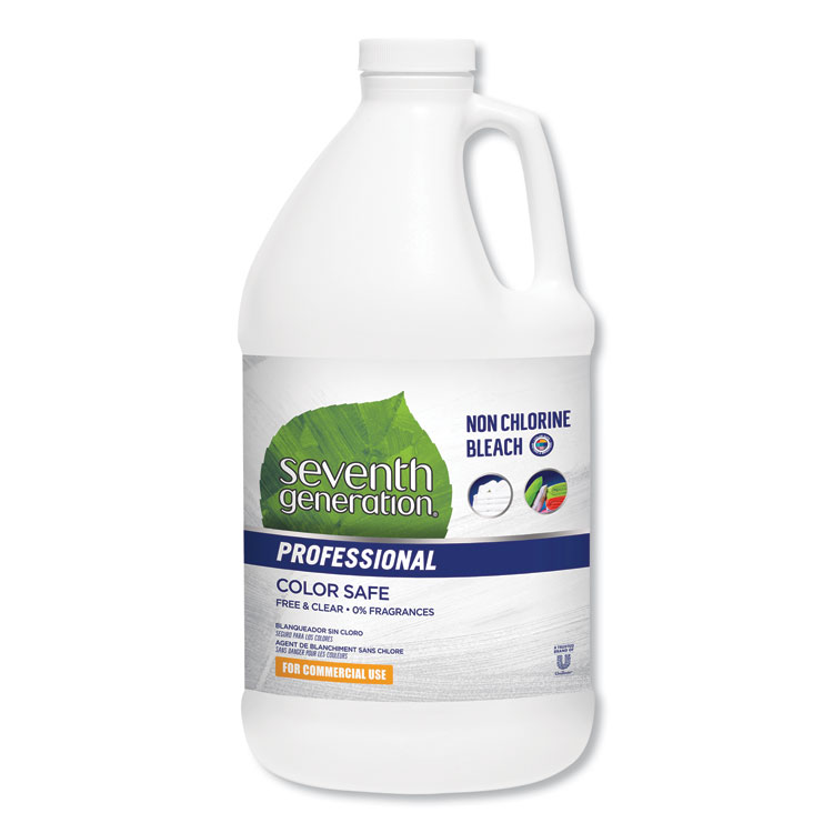 Non Chlorine Bleach, Free and Clear, 21 Loads, 64 oz Bottle, 6/Carton