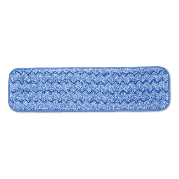 Rubbermaid FGQ80000WH00 18 Blue and White Microfiber Hook & Loop Finishing  Pad