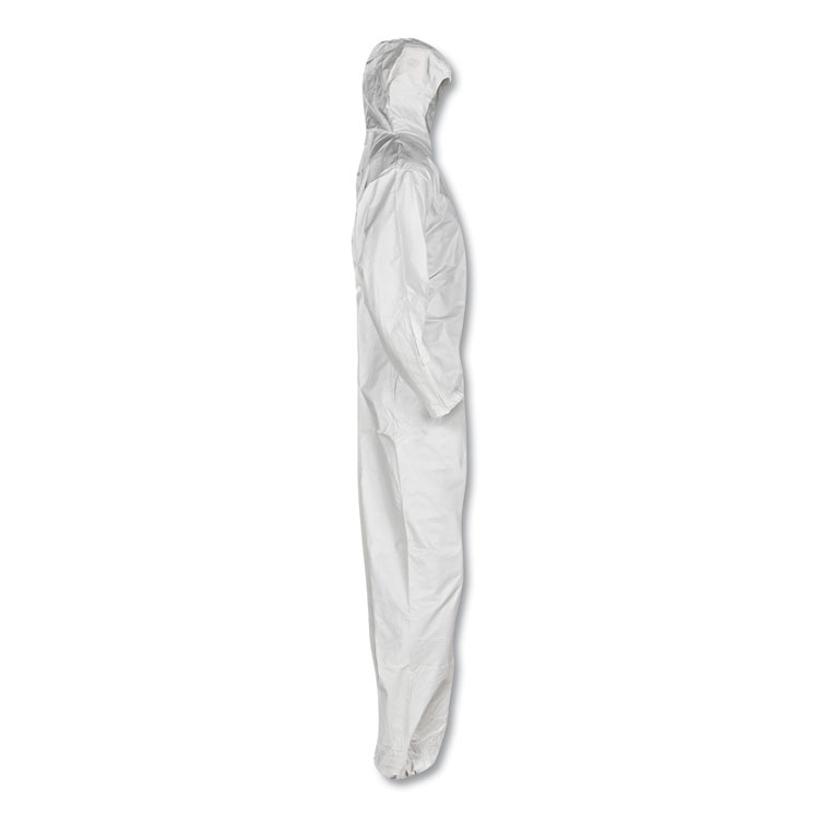 A20 Breathable Particle Protection Coveralls, Large, White, Zipper Front