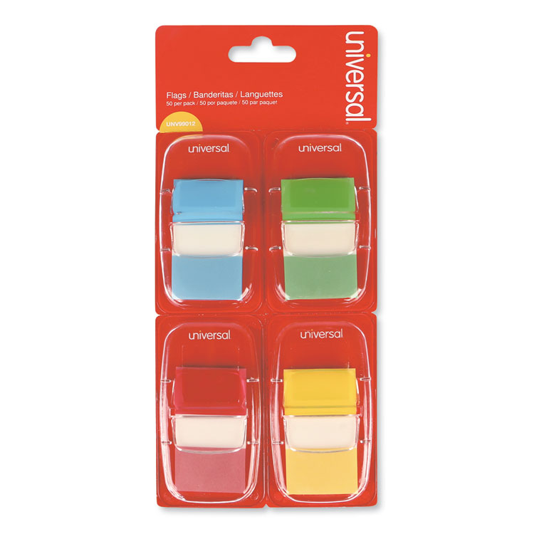  Post-it Page Markers, Assorted Bright Colors, 1/2 in x 2 in,  50 Markers/Pad, 10 Pads/Pack (670-10AB) : Tape Flags : Office Products