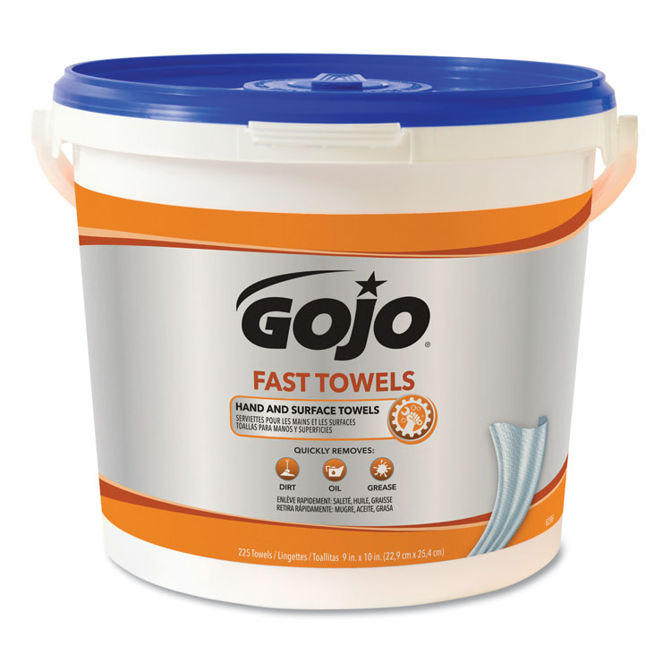 GOJ629902EA WIPES,GOJO FAST 225/BUCKT