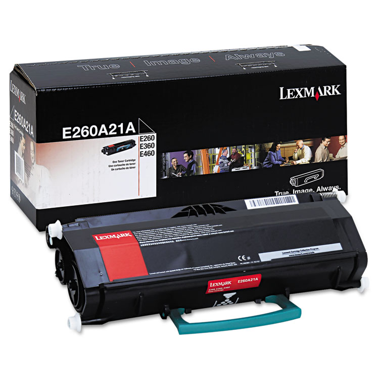 Picture of E260A21A Toner, 3500 Page-Yield, Black