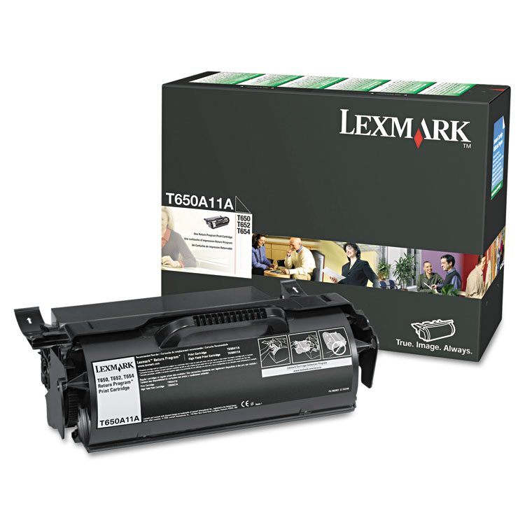 Picture of T650A11A Toner, 7000 Page-Yield, Black