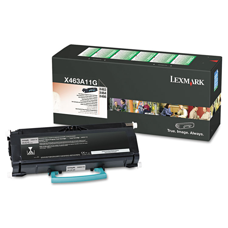 Picture of X463A11G Toner, 3500 Page-Yield, Black