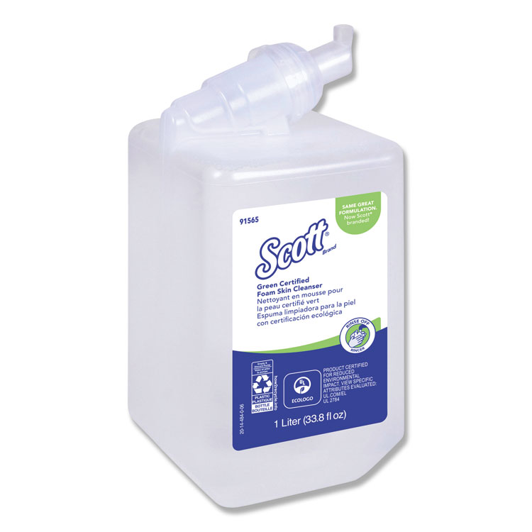 ESSENTIAL GREEN CERTIFIED FOAM SKIN CLEANSER, NEUTRAL, 1,000 ML BOTTLE, 6/CARTON