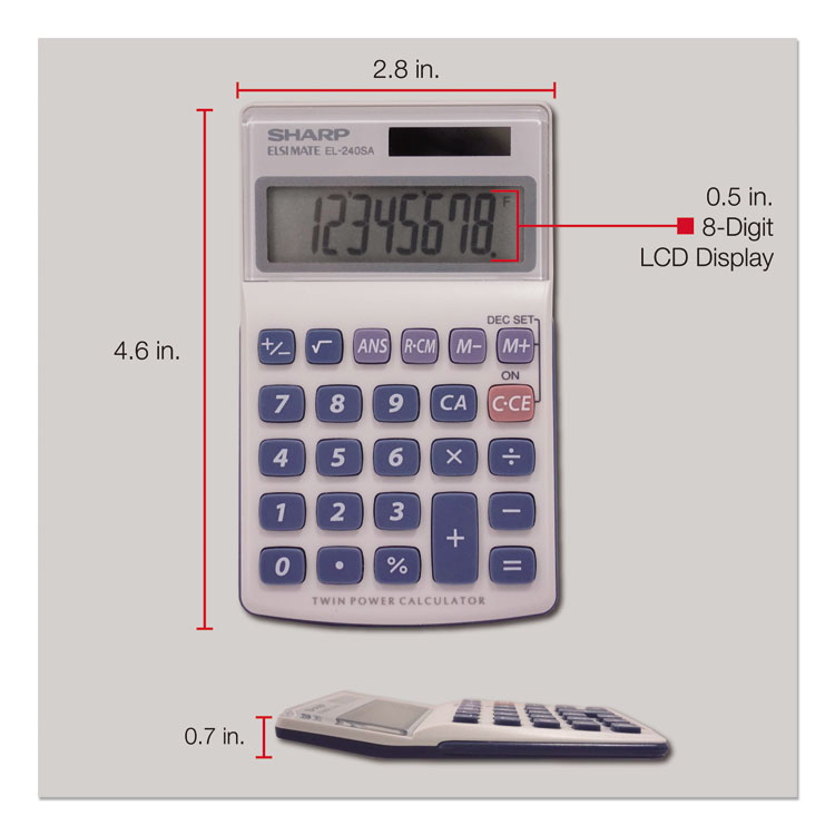 CALCOLATRICE SHARP EL310WB