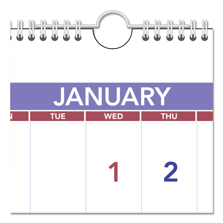 Horizontal-Format Three-Month Reference Wall Calendar, 23 1/2 x 12, 2020