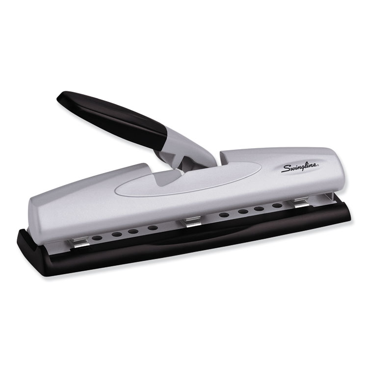 Swingline 74050 28 Sheet Black and Gray Steel 2-7 Hole Punch with