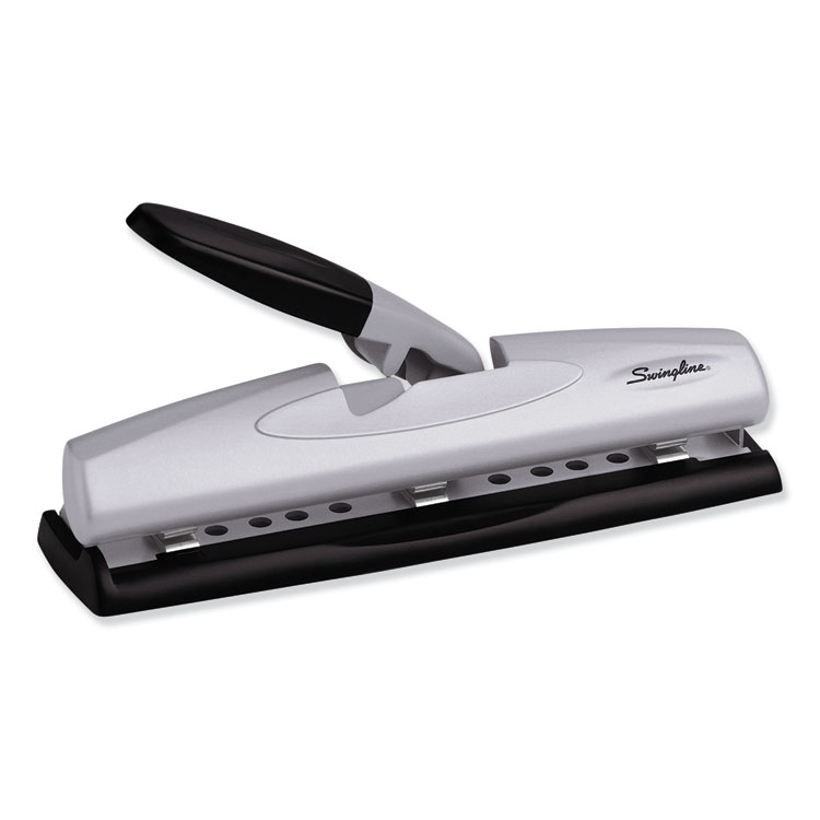 Master MP40 30-Sheet Three-Hole Punch, Padded Handle, 9/32