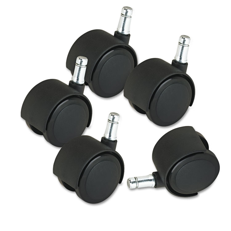 Picture of Deluxe Duet Casters, Nylon, B and K Stems, 110 lbs./Caster, 5/Set