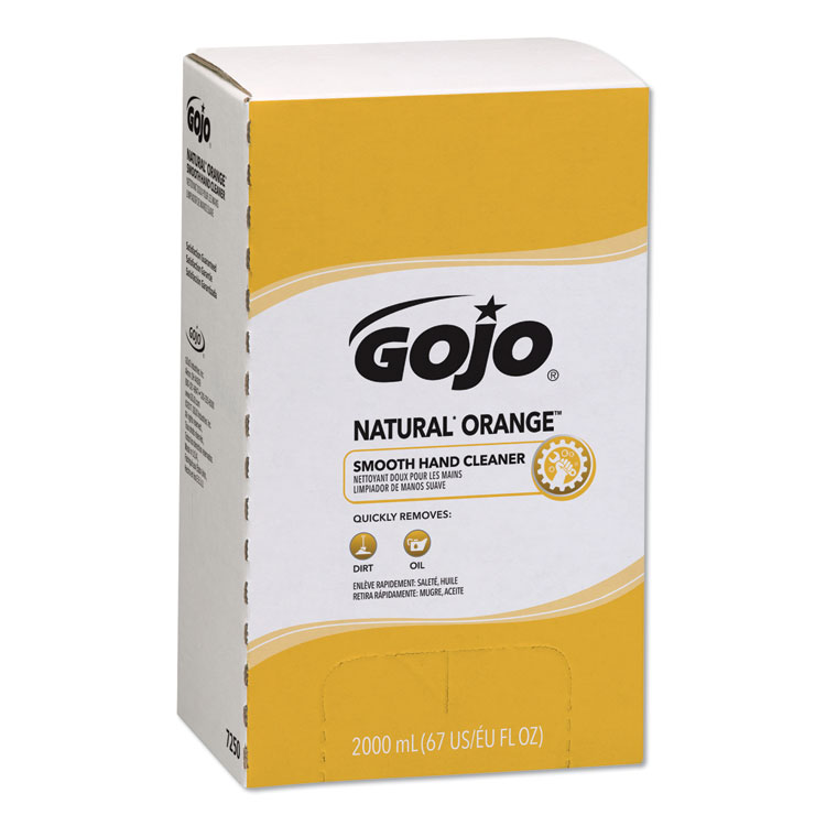 NATURAL ORANGE Smooth Hand Cleaner, Refill for GOJO PRO TDX Push-Style Dispenser, Citrus Scent, 2,000 mL, 4/Carton