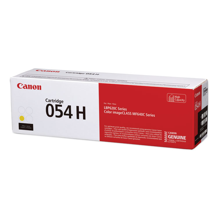 Canon 3025C001 054H High-Capacity Yellow Toner Cartridge