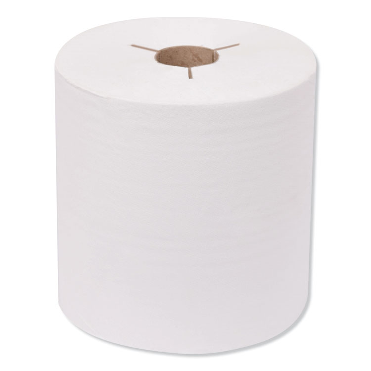 Premium Hand Towel Roll, Notched, 8 x 10, White, 600 ft, 720 Sheets/Roll, 6 Rolls/Carton