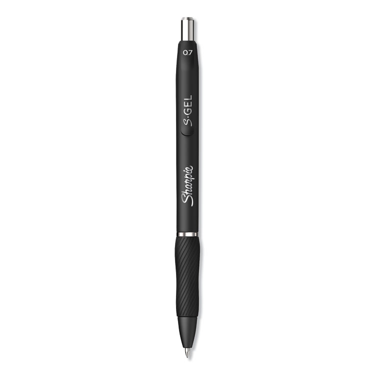 Paper Mate Profile Gel 0.7 Medium 2095476 Black Gel Ink Retractable Pen,  Box of 12