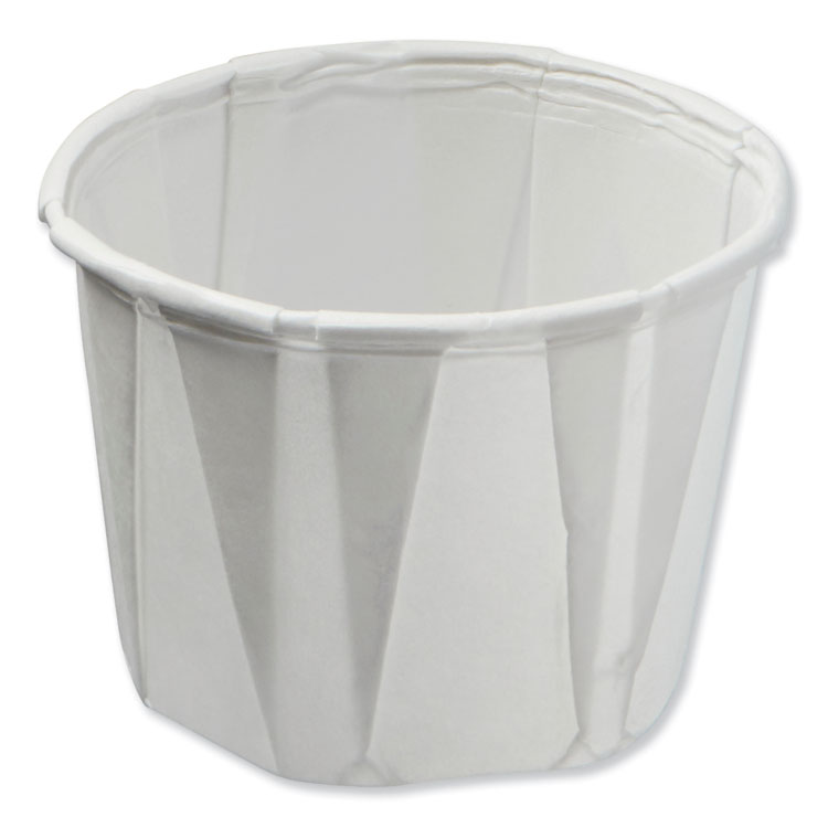 Paper Souffle Portion Cups, 0.75 oz, White, 250/Sleeve, 20 Sleeves ...