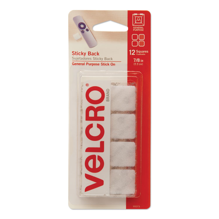 Velcro Brand - 3/4 inch White Hook: Pressure Sensitive Adhesive - Acrylic