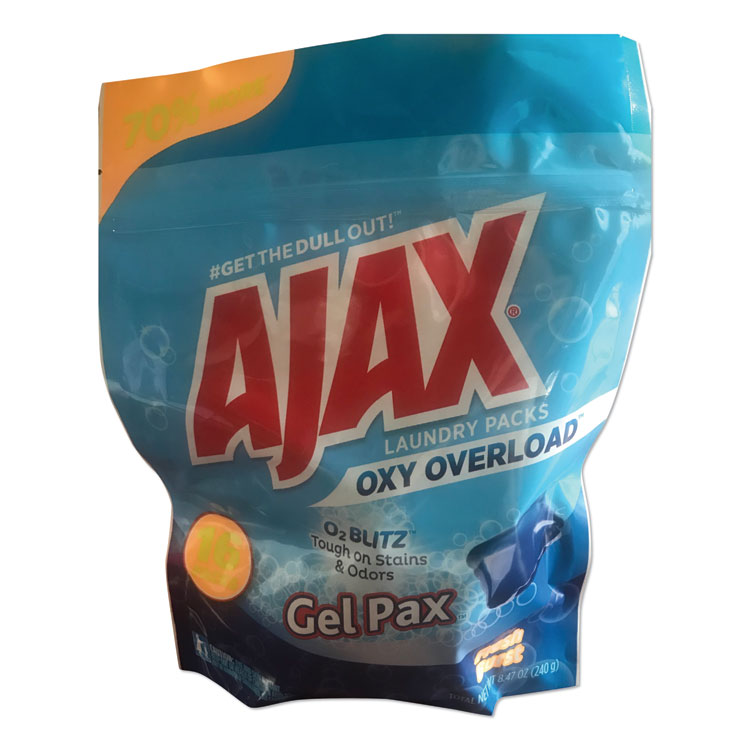 Oxy Overload Laundry Detergent Pods, Fresh Burst Scent, 16 Pods/Pouch, 8 Pouches/Carton