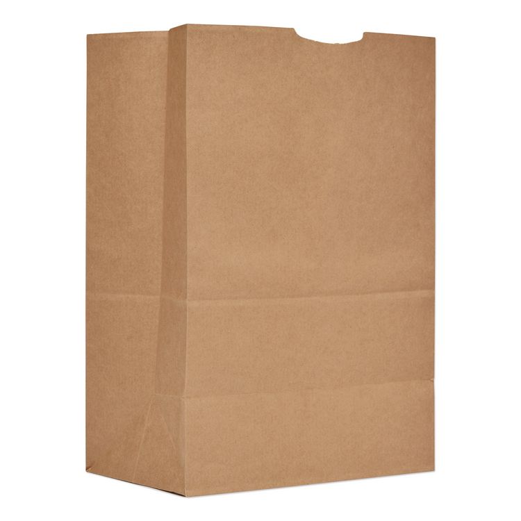 Grocery Paper Bags, 1/6 BBL Size, Heavy-Duty, 52# Basis Weight, 12" x 7" x 17", Kraft, 500/Bundle