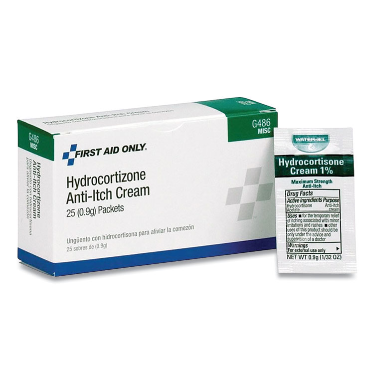 Hydrocortisone Anti-Itch Cream, 0.03 Oz Packet, 25/box