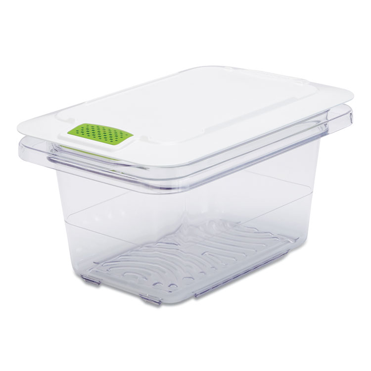 Clear Rubbermaid Commercial 3306CLE Food/Tote Boxes 26w x 18d x 3 1/2h 5gal