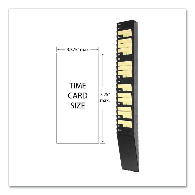 LTH257EX Lathem® Time 257EX Time Card Rack for 7" Cards, 25 Pockets