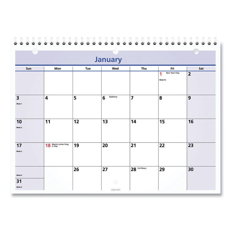 AAGPM5028 CALENDAR,WALL,12MO,8X11