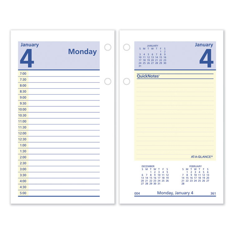 AAGE51750 CALENDAR,REFILL,3.5X6