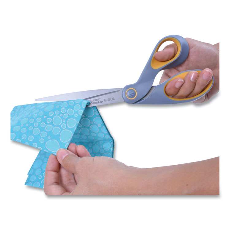 ACM14669 Westcott® 14669 ExtremEdge Titanium Bent Scissors, 9" Long