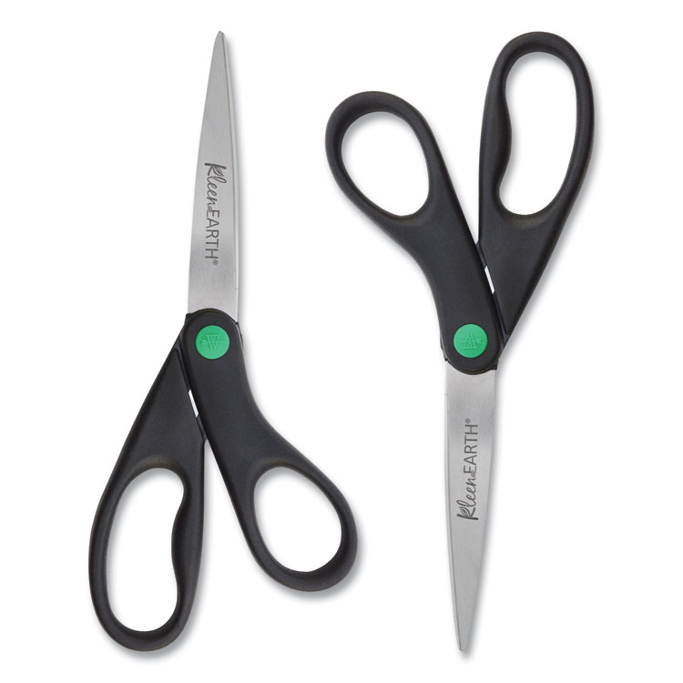 8" Overall Length Westcott Kleenearth Basic Recycled Scissors