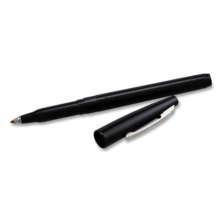 Pilot VBall RT Liquid Ink Retractable Roller Ball Pen, 0.5mm, Black Ink,  Black/White Barrel, PIL26106