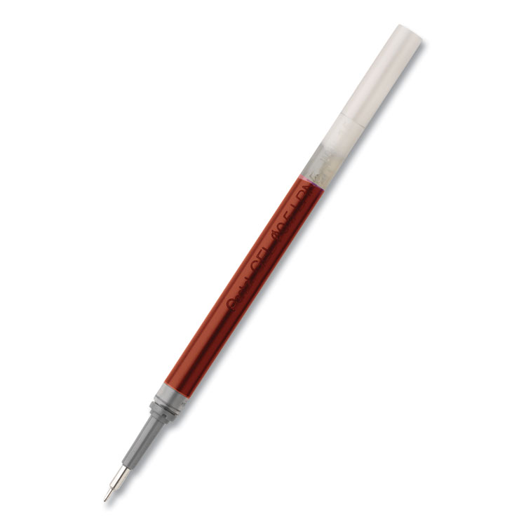 Refill For Pentel Energel Retractable Liquid Gel Pens, Fine Needle Tip, Red Ink