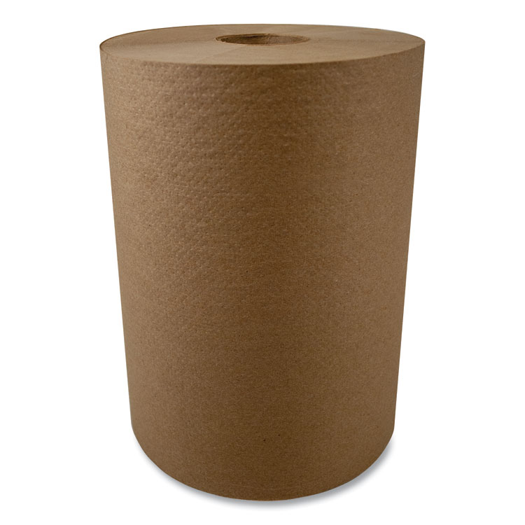 10 INCH ROLL TOWELS, 1-PLY, 10" X 800 FT, KRAFT, 6 ROLLS/CARTON