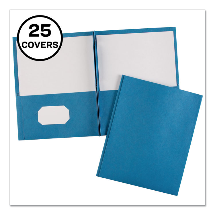 2-Pocket Folders Pack of 25 Light Blue 