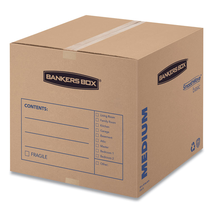 FEL7713901 | Bankers Box® 7713901 SmoothMove Basic Moving Boxes, Medium ...