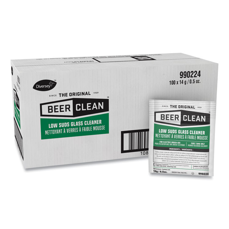 Picture of Beer Clean Glass Cleaner, Powder, .5oz Packet, 100/carton