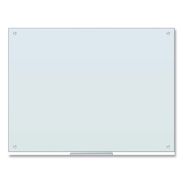 U Brands Black Glass Dry Erase Board