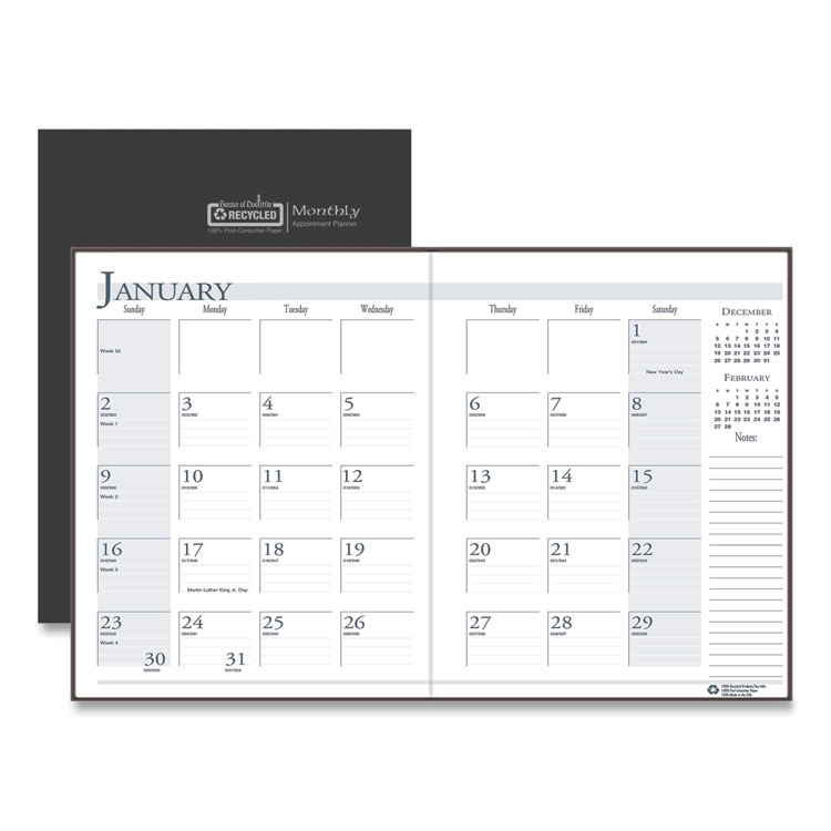 HOD26002 CALENDAR,MONTHLY,BK