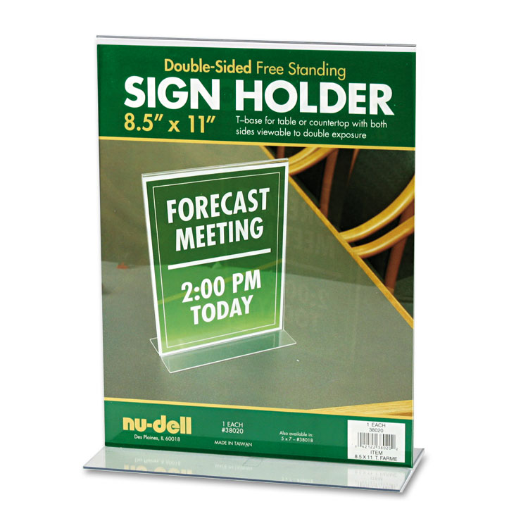 Picture of Acrylic Sign Holder, 8 1/2 x 11, Clear