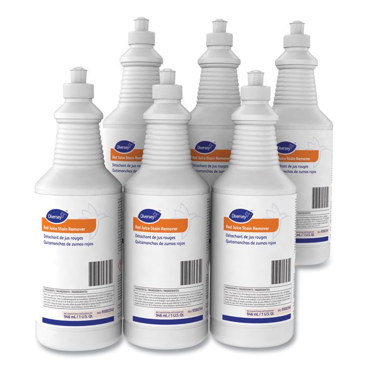 Picture of Red Juice Stain Remover, 32 Oz, Bottle, 6 Bottles/carton