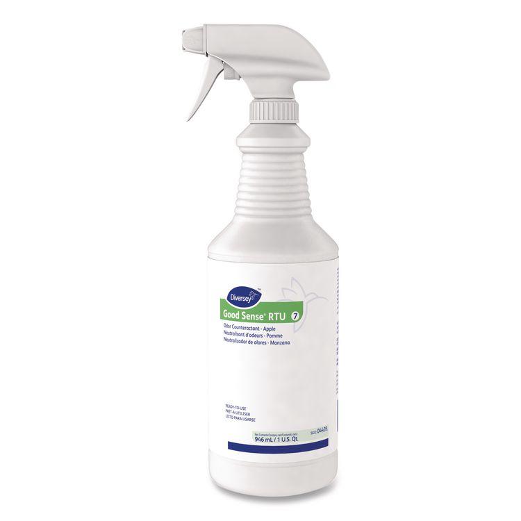 Picture of Diversey™ Good Sense RTU Liquid Odor Counteractant, Apple Scent, 32 oz Spray Bottle (DVO04439)